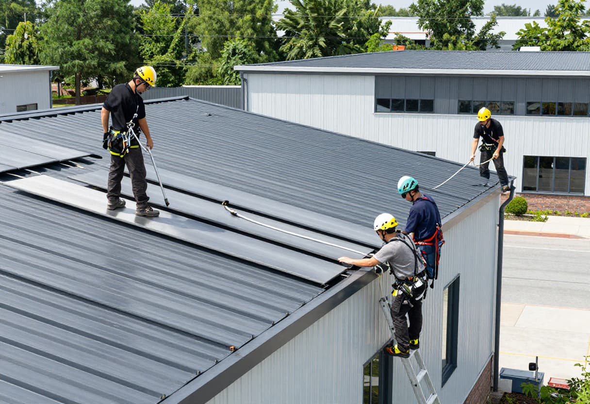 Representative example image of roof repair work in progress